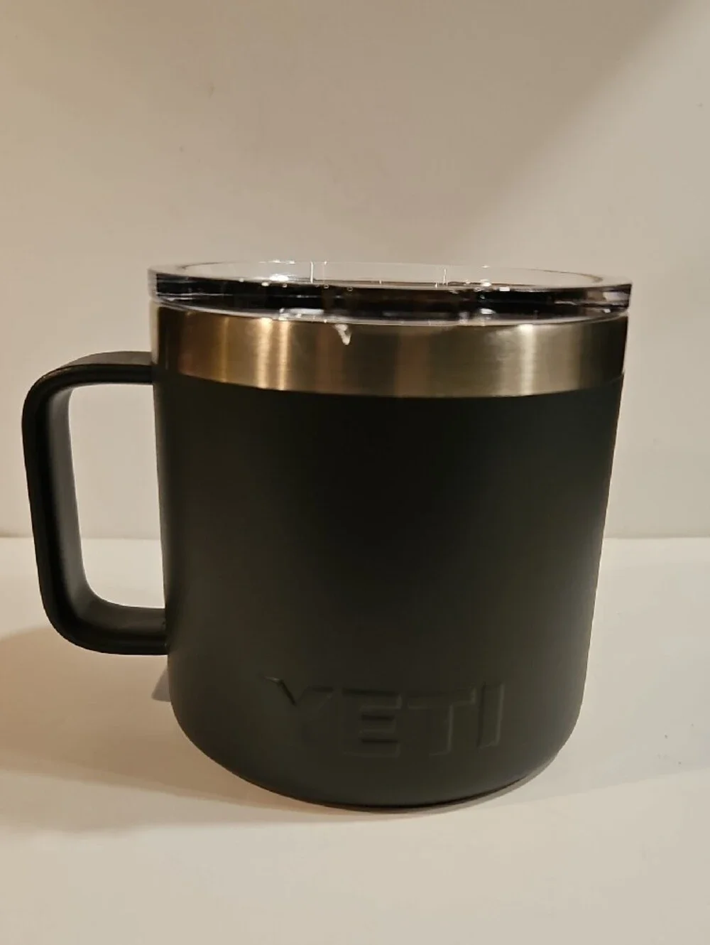 Yeti 14 Oz. Rambler  Drak Gray Stainless Steel Travel Mug with Handle